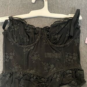 Wild Fable Black Lace Bustier